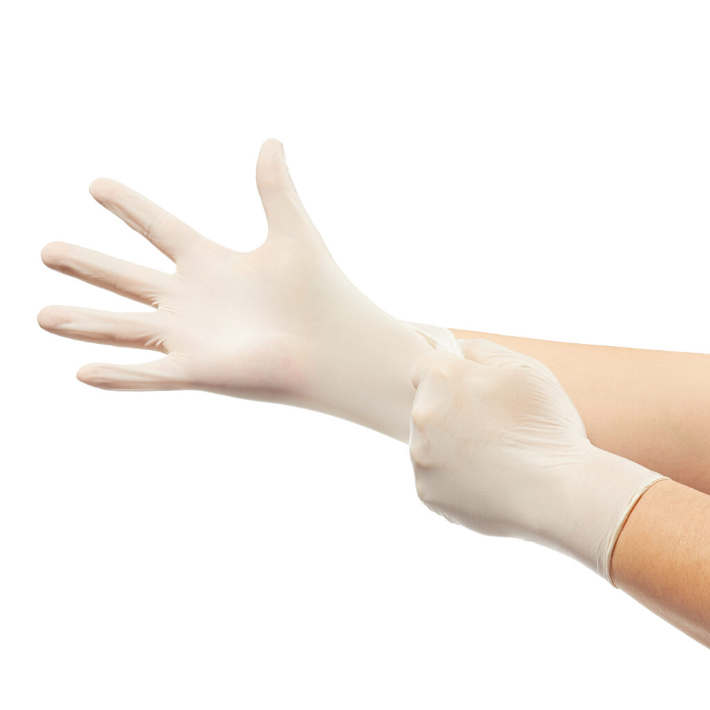 4 mil Nitrile Gloves (White) sold by the case (10 boxes/case, 100 gloves/box)