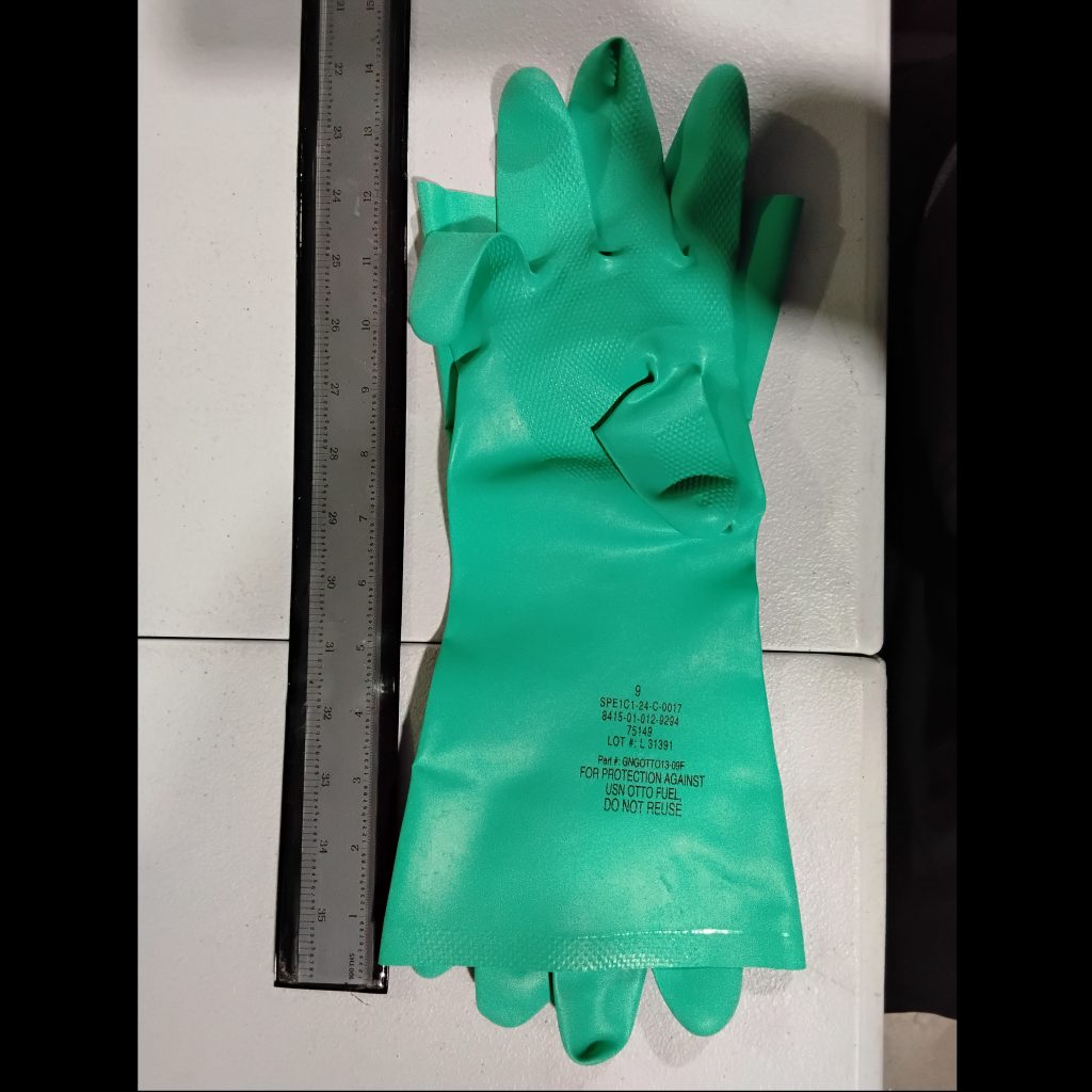 Renco Green Nitrile Multichemical Fuel Gloves 13" 15mil
